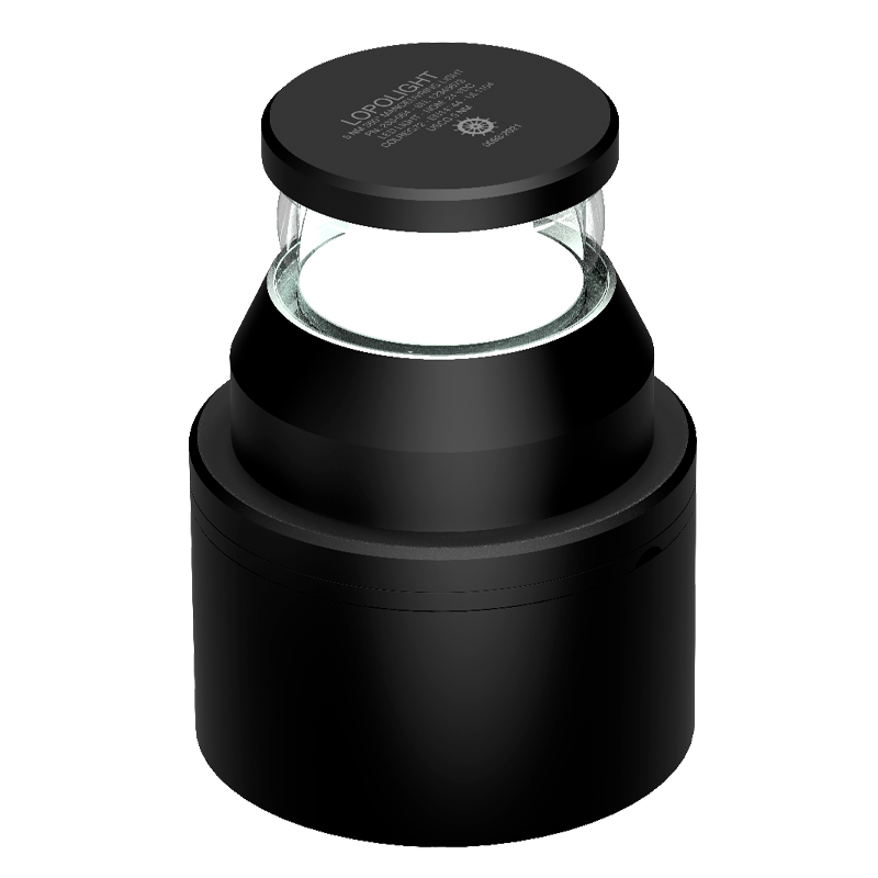 5nm dbl 360° white maneouv, black anodized.